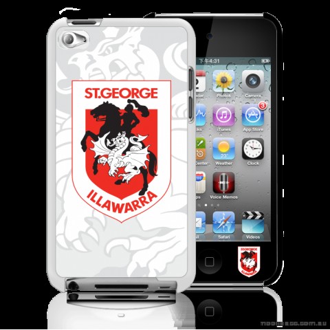 NRL Licensed St. George Illawarra Dragons Watermark Case for iPod Touch 4 