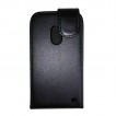 Synthetic PU Leather Flip Case for Nokia Lumia 620 - Black