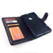 Synthetic Leather Wallet Case for Nokia Lumia 1520 - Black
