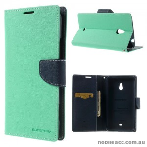 Mercury Goospery Fancy Diary Wallet Case for Nokia Lumia 1320 - Mint