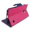 Mercury Goospery Fancy Diary Wallet Case for Nokia Lumia 630 635 - Hot Pink
