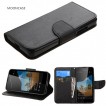 Mooncase Stand Wallet Case For Microsoft Lumia 550 - Black