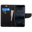 Mooncase Stand Wallet Case For Nokia 8 - Black