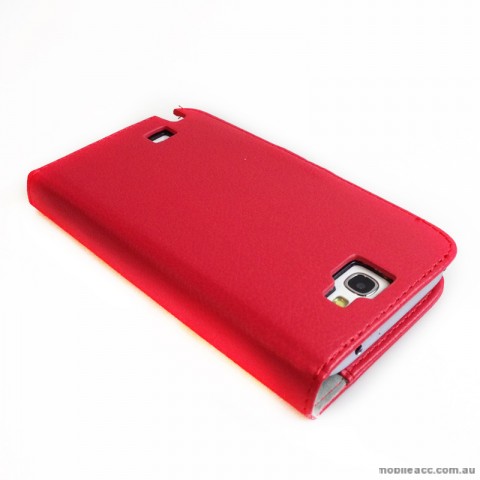 Loel Quality Wallet Case for Samsung Galaxy Note2 N7100 - Red