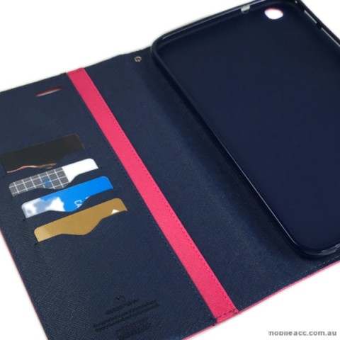 Korean Mercury Fancy Diary Wallet Case Samsung Galaxy Tab 3 8.0 - Hot Pink