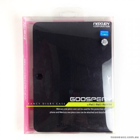 Mercury Goospery Fancy Diary Case for Samsung Tab 3 10.1 - Black