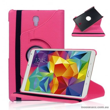 360 Degree Rotating Case for Samsung Galaxy Tab S 8.4 - Hot Pink