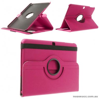 360 Degree Rotating Case for Samsung Galaxy Tab 4 10.1 - Hot Pink