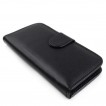 Synthetic Wallet Case Cover for Samsung Galaxy Alpha - Black