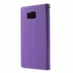 Korean Mercury Fancy Diary Wallet Case for Samsung Galaxy Alpha - Purple