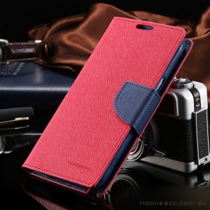 Korean Mercury Fancy Diary Wallet Case Cover for Samsung Galaxy Note 5 Red