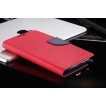 Korean Mercury Fancy Diary Wallet Case for Samsung Galaxy Note 4 - Red