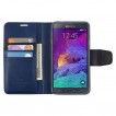 Korean Mercury Sonata Wallet Case for Samsung Galaxy Note 4 - Navy