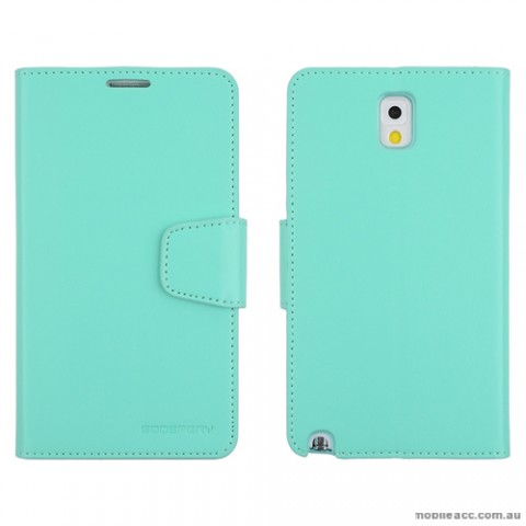 Korean Mercury Sonata Wallet Case for Samsung Galaxy Note 4 - Green