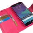 Korean Sonata Wallet Case for Samsung Galaxy Note Edge - Hot Pink