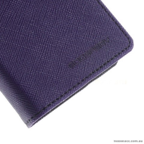 Korean Mercury Fancy Diary Wallet Case for Samsung Galaxy Young 2 - Purple