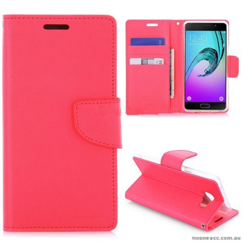 Mercury Goospery Bravo Diary Wallet Case For Samsung Galaxy A5 2016 - Hot Pink