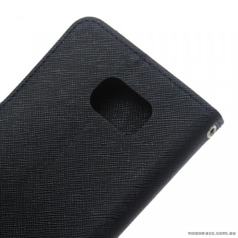 Korean Mercury Fancy Diary Wallet Case for Galaxy S6 - Black