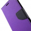 Korean Mercury Fancy Diary Wallet Case for Galaxy S6 - Purple