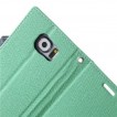 Korean Mercury Fancy Diary Wallet Case for Galaxy S6 - Mint