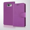 Korean Mercury Sonata Wallet Case for Samsung Galaxy S6 - Purple