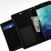Korean Mercury Rich Diary Double Wallet Case for Samsung Galaxy S6 - Black