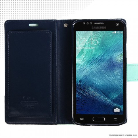 Korean Mercury Rich Diary Double Wallet Case for Samsung Galaxy S6 - Green
