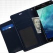 Korean Mercury Rich Diary Wallet Case for Samsung Galaxy S6 Navy