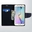 Korean Mercury Fancy Wallet Case for Samsung Galaxy S6 Edge - Purple