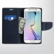 Korean Mercury Fancy Diary Wallet Case for Samsung Galaxy S6 Edge - Green