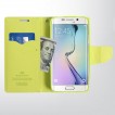 Korean Mercury Fancy Wallet Case for Samsung Galaxy S6 Edge - Navy