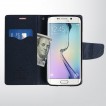 Korean Mercury Fancy Diary Wallet Case for Samsung Galaxy S6 Edge - Red