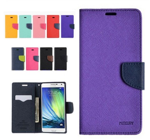 Korean Mercury Fancy Diary Wallet Case Cover for Samsung Galaxy J1 Purple
