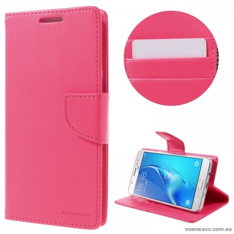 Mercury Goospery Bravo Diary Wallet Case For Samsung Galaxy J5 2016 - Hot Pink