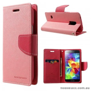 Korean Mercury Fancy Dairy Wallet Case for Samsung Galaxy J1 Ace Pink