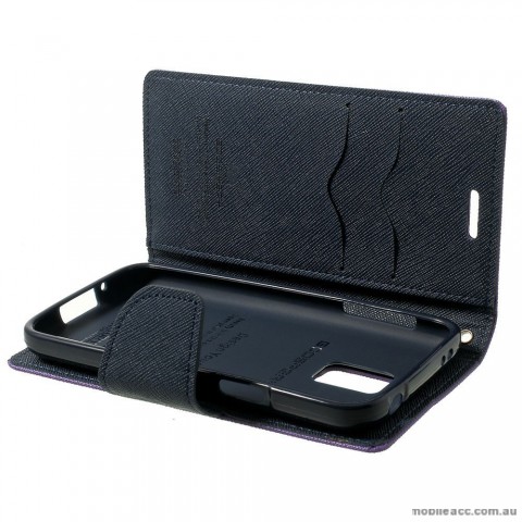 Mercury Fancy Diary Wallet Case for HTC One X9 Purple
