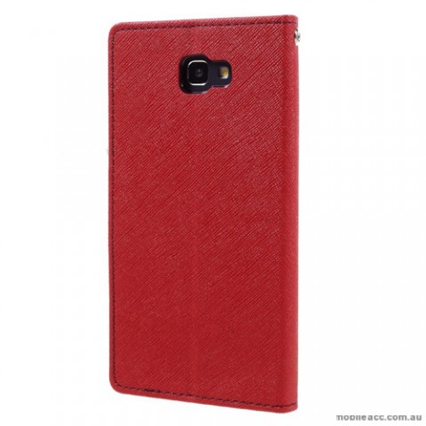 Mercury Goospery Fancy Diary Wallet Case For Samsung Galaxy J7 Prime - Red