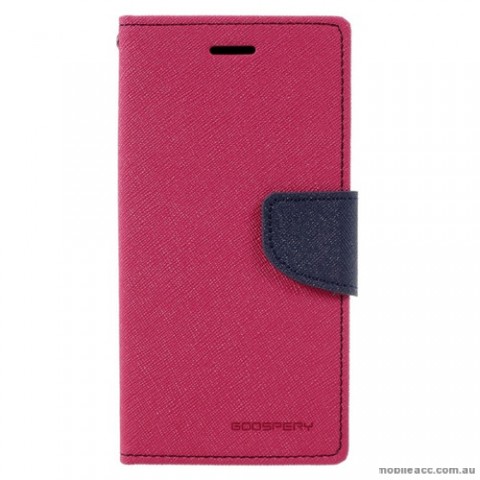 Mercury Goospery Fancy Diary Wallet Case For Samsung Galaxy A3 2017 Hot Pink