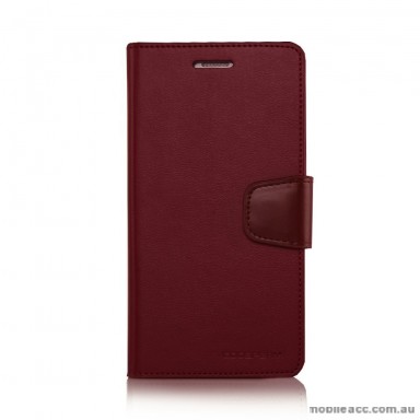 Korean Mercury Sonata Wallet Case for Samsung Galaxy Note 5 - Red