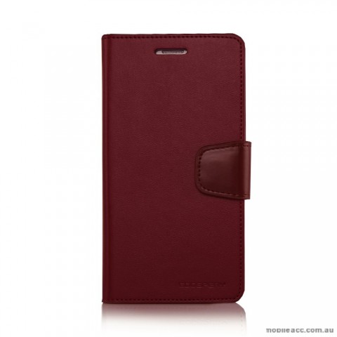 Korean Mercury Sonata Wallet Case for Samsung Galaxy Note 5 - Red