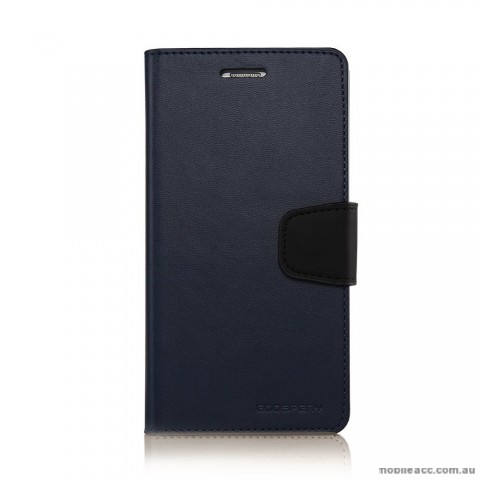 Korean Mercury Sonata Wallet Case for Samsung Galaxy Note 5 - Blue