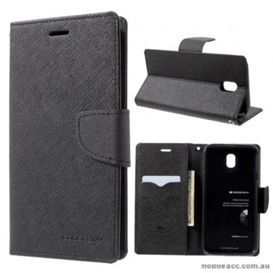 Korean Mercury Fancy Diary Wallet Case For Samsung Galaxy J5 Pro - Black