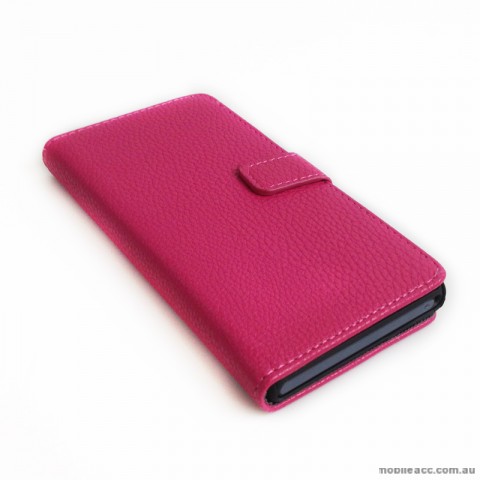 Synthetic Leather Wallet Case for Sony Xperia Z - Blue