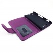 Synthetic Leather Wallet case for Sony Xperia M - Purple