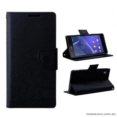 Mercury Goospery Fancy Diary Wallet Case for Sony Xperia Z2 - Black