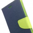 Korean Mercury Fancy Diary Wallet Case for Sony Xperia Z3 - Navy Blue
