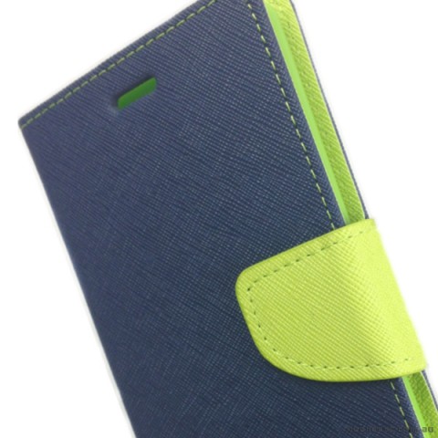 Korean Mercury Fancy Diary Wallet Case for Sony Xperia Z3 - Navy Blue