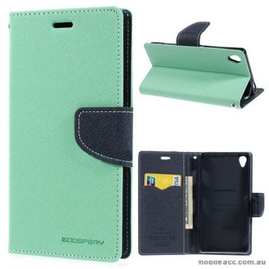 Korean Mercury Fancy Diary Wallet Case for Sony Xperia Z3 - Green