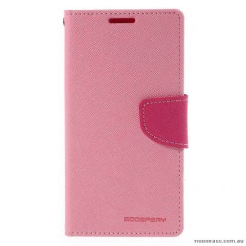 Korean Mercury Goospery Fancy Diary Wallet Case for Sony Xperia M4 Light Pink