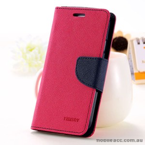 Korean Mercury Fancy Diary Wallet Case for Sony Xperia M5 Hot Pink